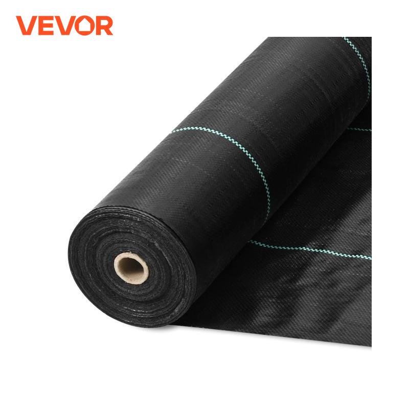 VEVOR 3FTx50FT プレミアムヘビーデューティ雑草バリア景観生地 3.2 オンス織物ジオテキスタイル生地砂利の下高浸透性