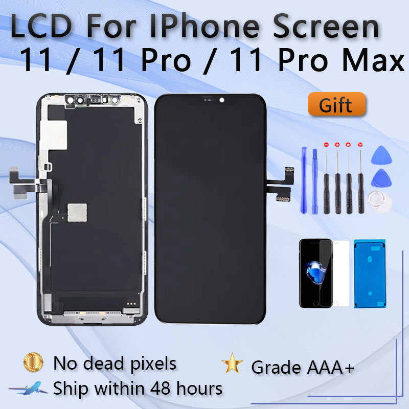 iPhone 11 Pro Max 用 OLED スクリーン ディスプレイスクリーン交換用 TFT iPhone 11、11 Pro LCD ディスプレイスクリーンデジタイザー