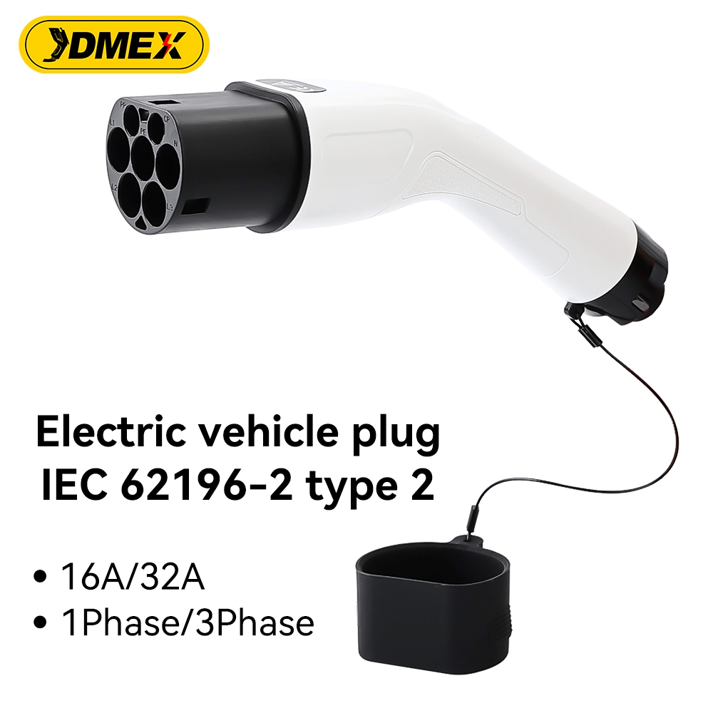 JDMEX Type2 オスプラグ 16A 32A 3.6 / 7 / 11 / 22KW IEC 62196-2 オスコンバータ接続充電ステーションソケット