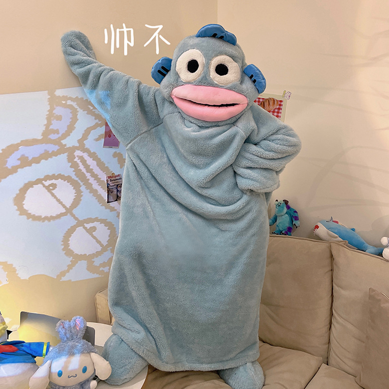 特大バスローブパジャマ女性かわいい漫画フード付きネグリジェ暖かいサンゴフリースローブ着物ナイトウェア冬暖かいホームウェア