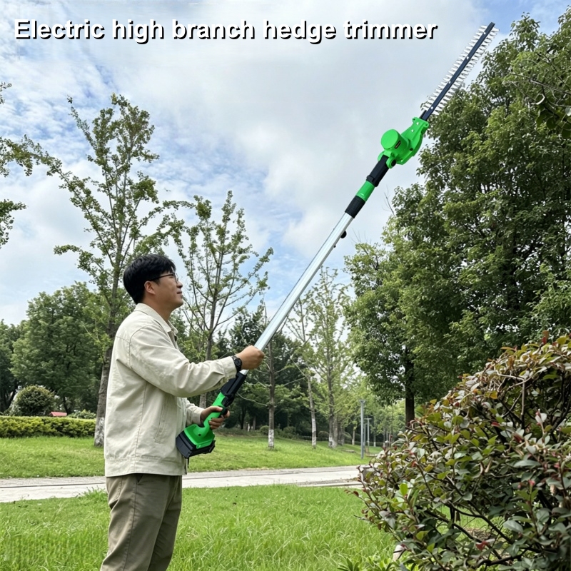Electric High Branch Hedge Trimmer With Telescopic For Landscaping Cordless Heckenschere Akku 헤지트리머 Cortasetos Batería 트리머정원 전정기