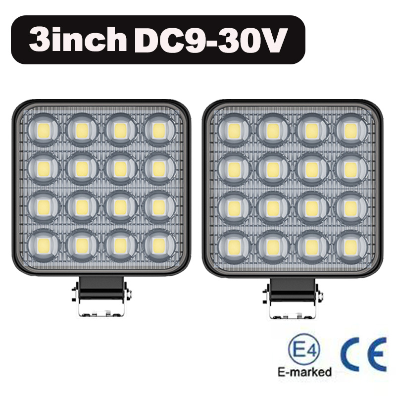 3 インチ DC9-30V 車 LED ワークライト 6000 18K ホワイトユニバーサルトラック自動電球ジープトラクター ATV オフロード 4X4 Barra LED ヘッドライト