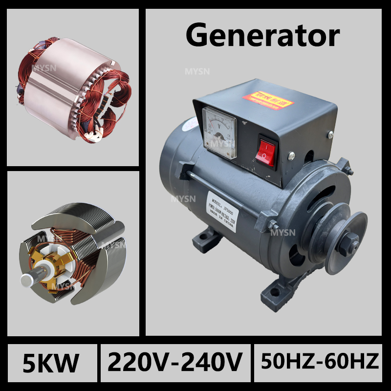 フリーエネルギー 5KW 永久磁石発電機 220V 230V AC オルタネータ低ノイズエネルギーユニット電流発生器 220v 家庭用