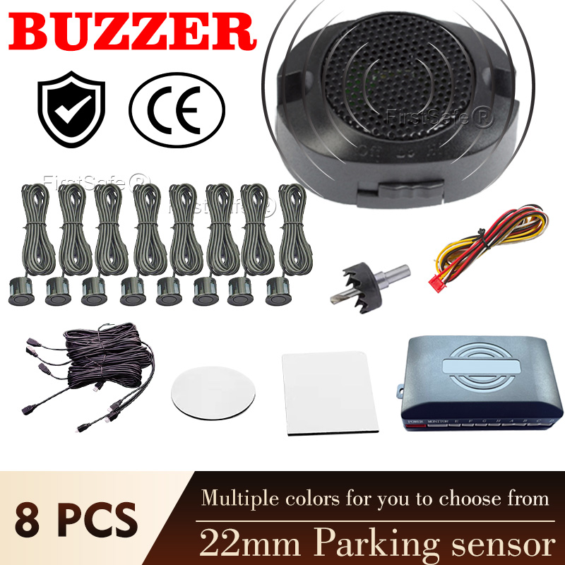 駐車場センサー バックアップ レーダー 後退支援補助キット オーディオ ブザー アラーム付き 駐車レーダー システム 駐車場センサー