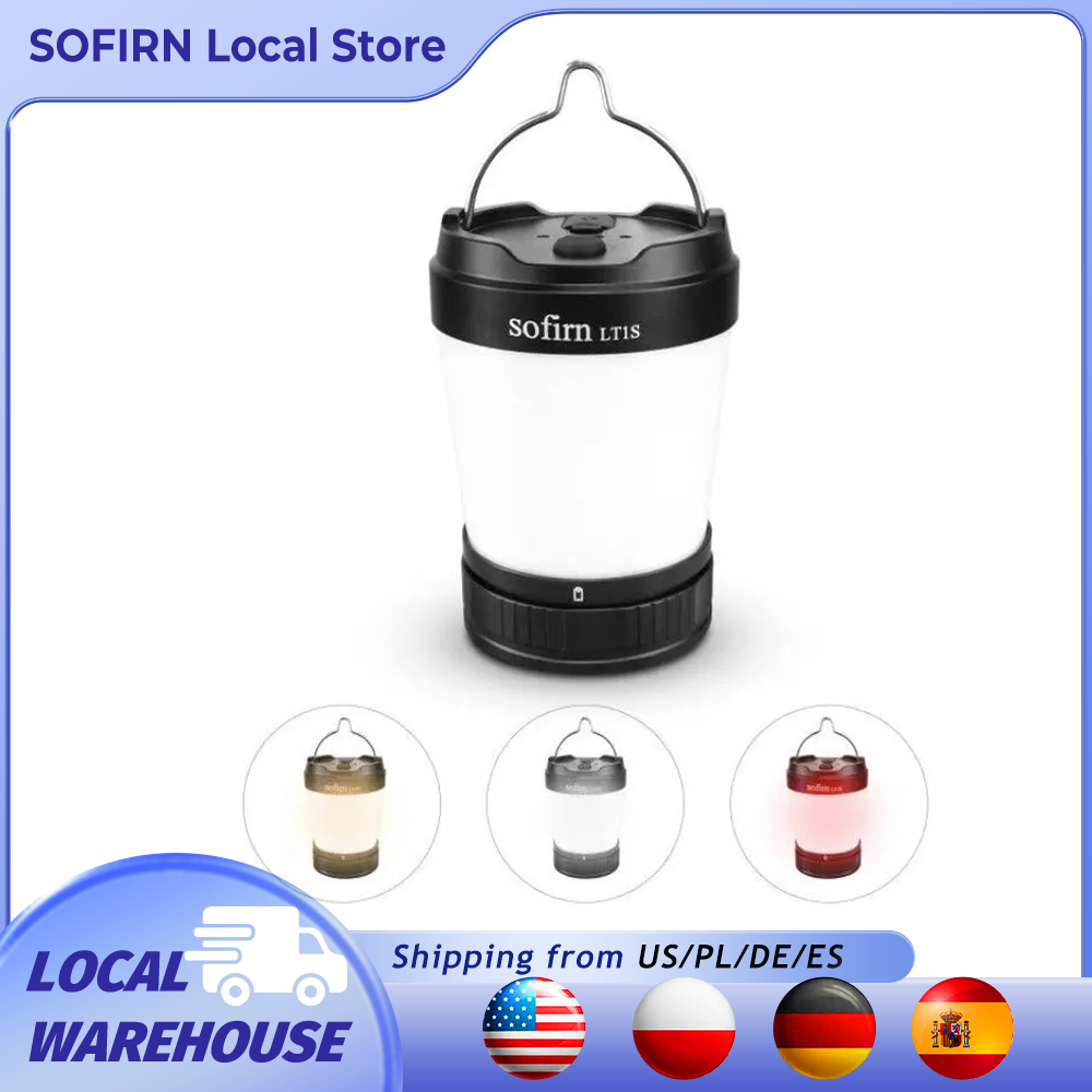 Sofirn LT1S キャンプライト USB C 21700 充電式強力なトーチポータブル緊急ランタン 2700K-6500K 逆充電付き
