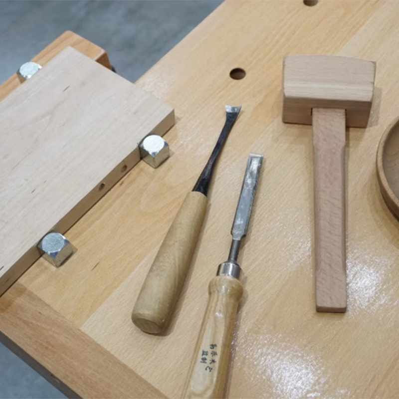 ブナ無垢材木工テーブル多機能木工ワークベンチ操作テーブル DIY 木工テーブルツール