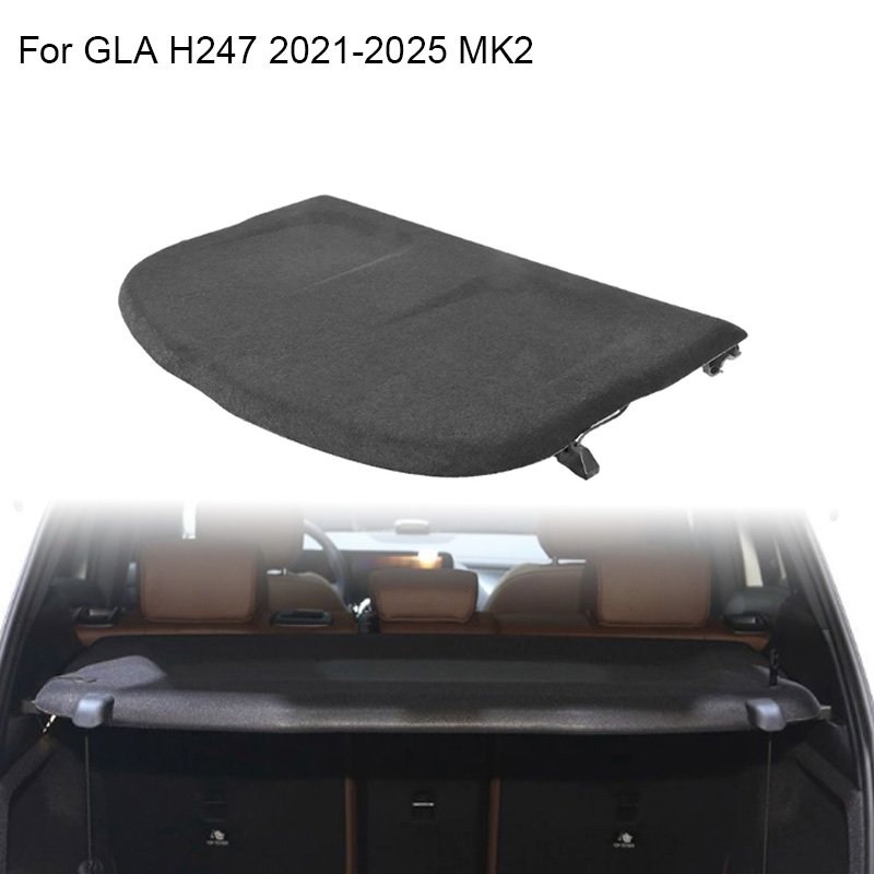 トランクカーテンカバーオーガナイザーメルセデスベンツ GLA 2021-2025 H247 MK2 リアラックパーティション貨物収納シェルターシールドシェード