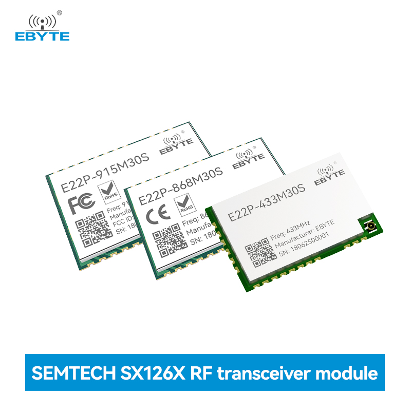 SX1262/SX1268 チップ LoRa ワイヤレスモジュール 433/868/915MHz LoRa スペクトラム拡散技術 内蔵 PA LNA ESD 保護 30dBm SPI