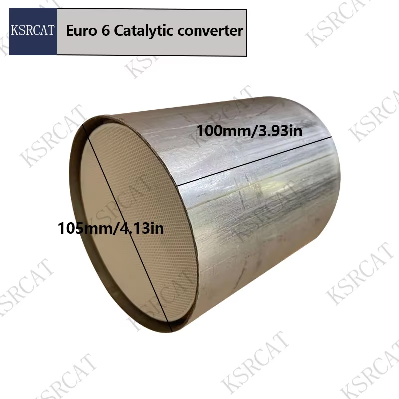 エンジン排気システム用ユーロ 6 触媒コンバータ 105x100mm ハニカムセラミック基板は汚染物質を効率的に削減します