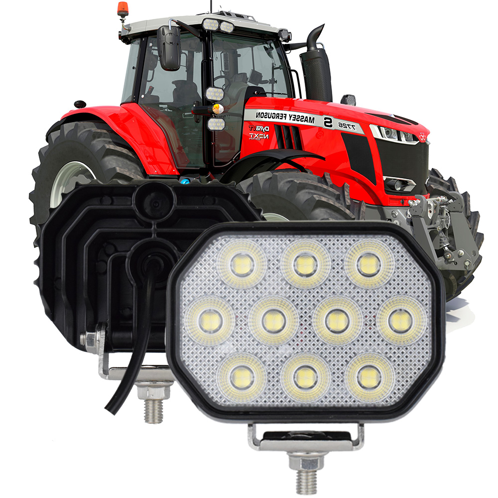5 "LED ワークライトフラッド 50 ワットオフロード使用フォークリフトフロントライトトラックトラクターローダーヘッドライトショベルアクセサリー部品
