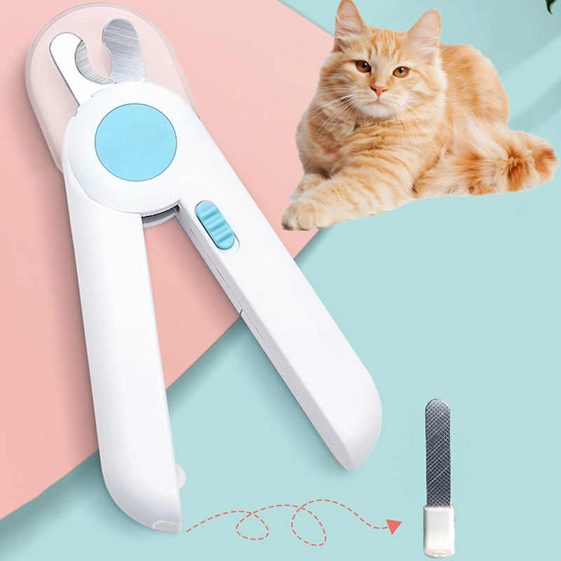プロフェッショナルペット爪切り LED ライト爪グルーミングはさみ子猫子犬爪爪切り猫グルーミングクリーニング用品
