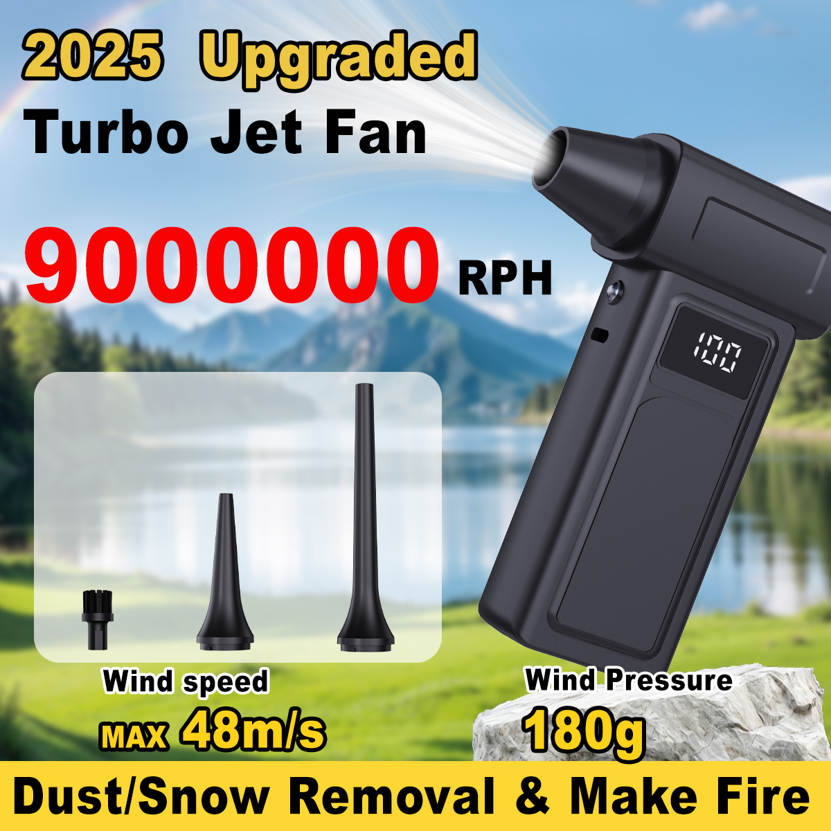 9000000RPM ターボジェットブロワー真空高速送風機ワイヤレス圧縮空気ダスターポータブルターボファンジェットダストブロー