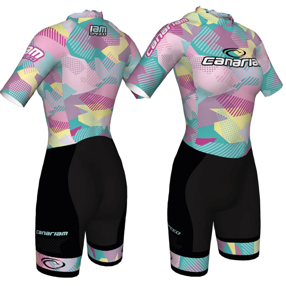 カナリアム女性スケートスーツローラースケートスピードレース高速スケートスピードスケート Ciclismo スケートジャンプスーツプロチームタイツスキンスーツ 2026