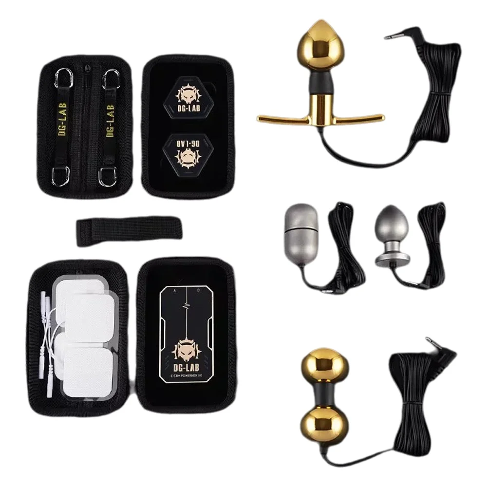 DG-LAB 3.0 E-Stim パワーボックス「PawPrints」ワイヤレスボタン ​​APP 制御感電医療テーマのセックス電気刺激装置のおもちゃ