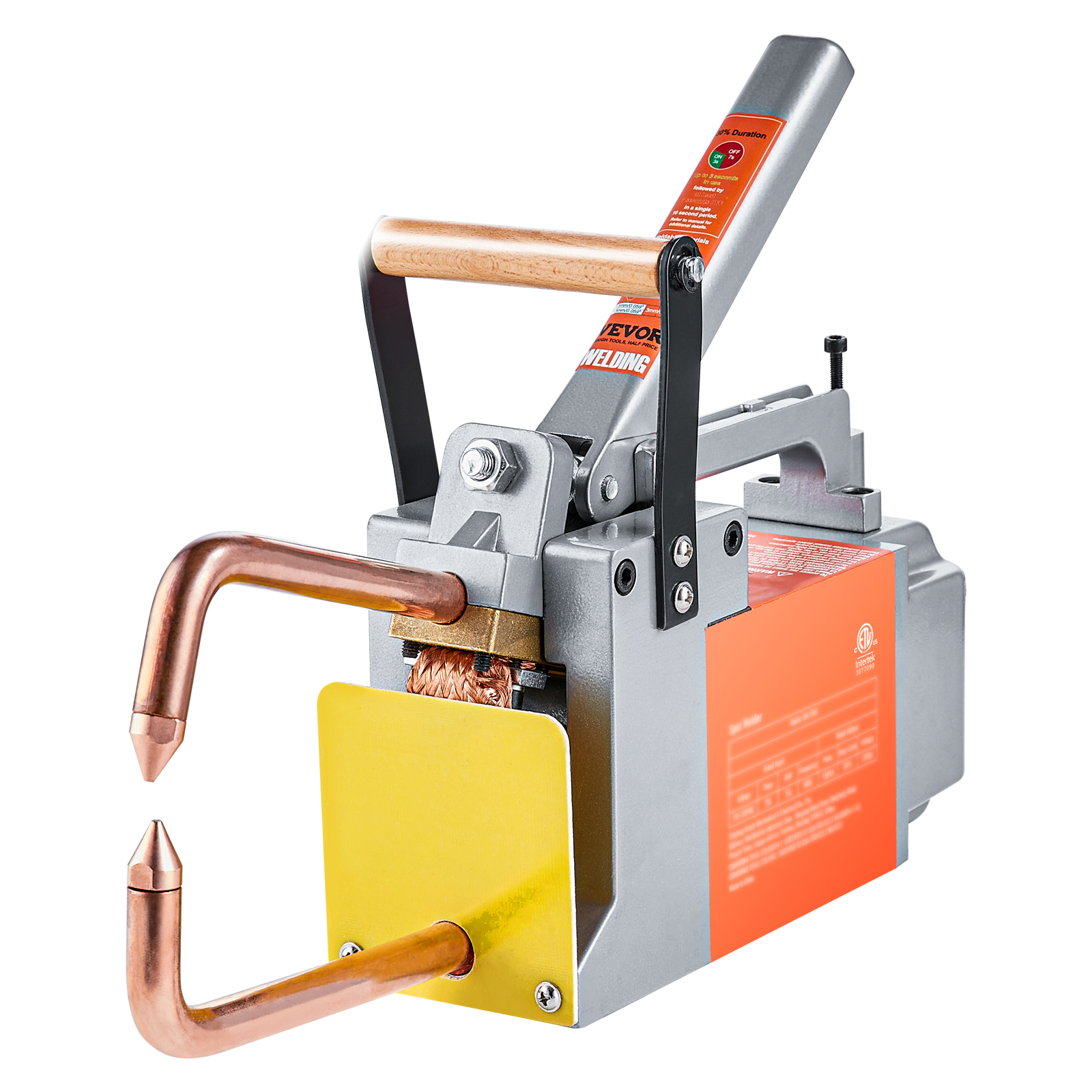 SucceBuy ポータブルスポット溶接機 8KVA ハンドヘルド溶接チップガンメタルシートスポット溶接機ステンレス鋼アルミニウムシート用