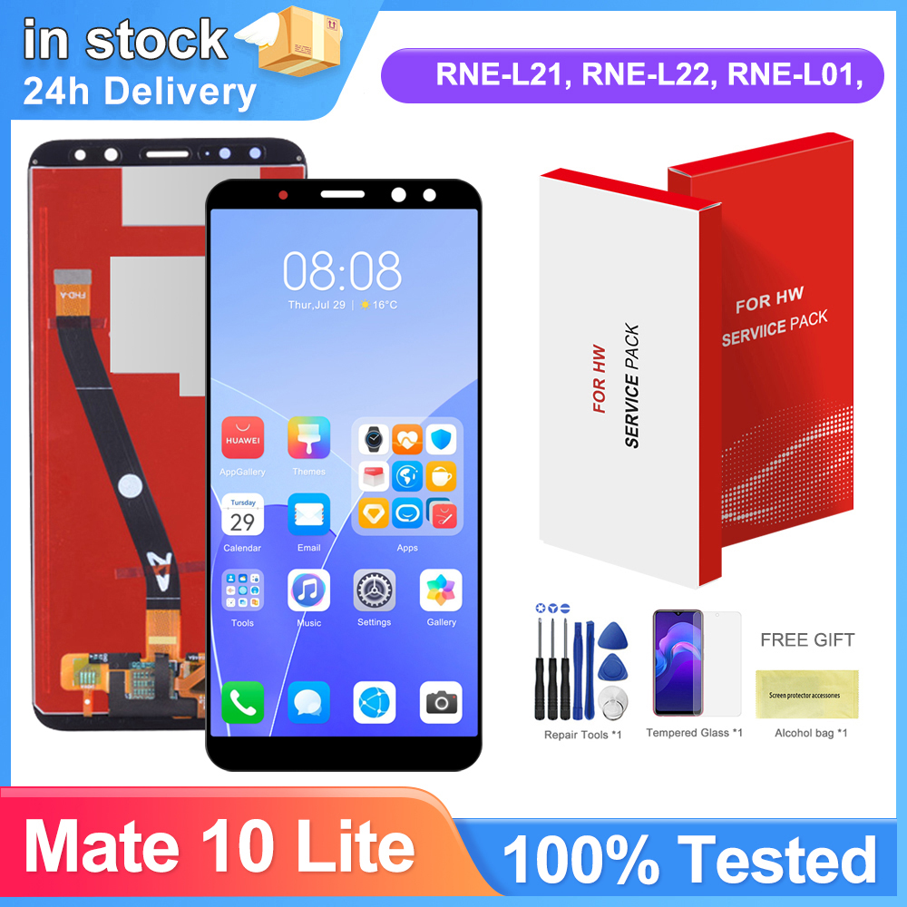5.9 インチメイト 10 Lite ディスプレイ画面 Huawei 社メイト 10 Lite RNE-L21 Lcd ディスプレイタッチスクリーンデジタイザアセンブリパネルフレーム付き