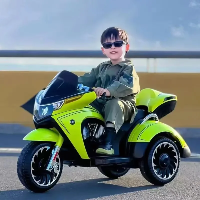2026 キッズ電動バイク乗車 3-12 歳負荷 50 キロダブル子供三輪車トゥルーキースタート