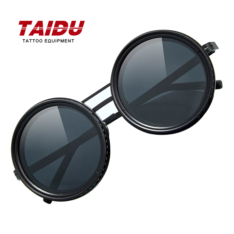 TAIDU タトゥー偏光サングラス高精細反射フリーメガネ調節可能なレンズ目の保護メガネ機器