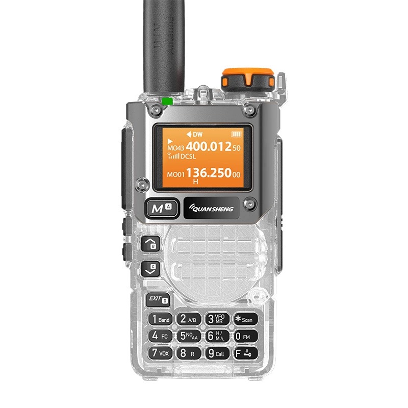Quansheng UV-K5(8) UV-K58 UV-K6 UVK58 透明双方向ラジオ 50-600MHz タイプ C 充電マルチバンド UV-K5 アップグレード quansheng k58