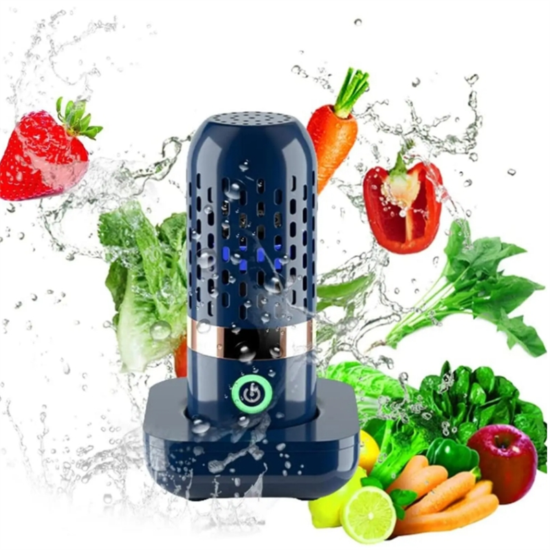 ワイヤレス果物野菜洗濯機 Protable カプセル形状果物食品清浄機キッチン自動野菜洗濯機