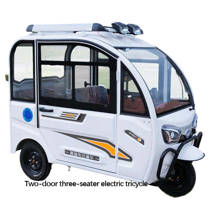 密閉型電動乗客ケケ三輪車電動タクシー三輪車乗客用 3 輪電動三輪車