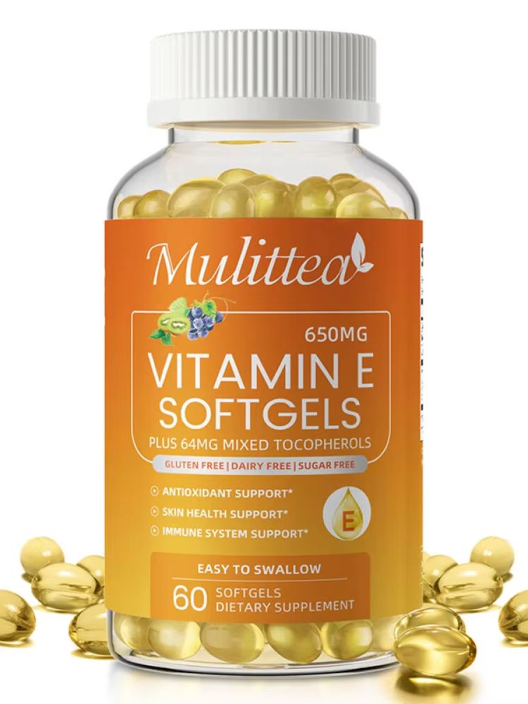 Mulittea ホットセールのプロバイオティクスとビタミン E カプセルは、腸内フローラの消化と肌の美しさの健康を促進します。