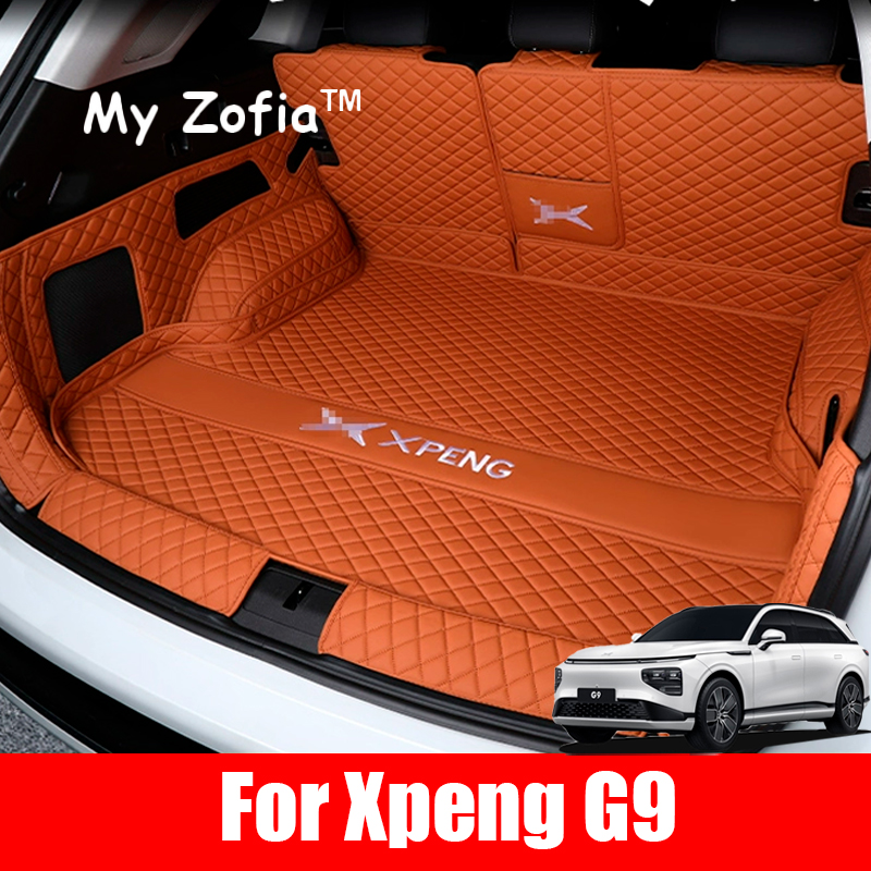 Xpeng G9 XiaoPeng G9 2023 2024 2025 車のトランクマット防水自動ブーツ車のカスタムプロテクターパッドインテリアアクセサリー