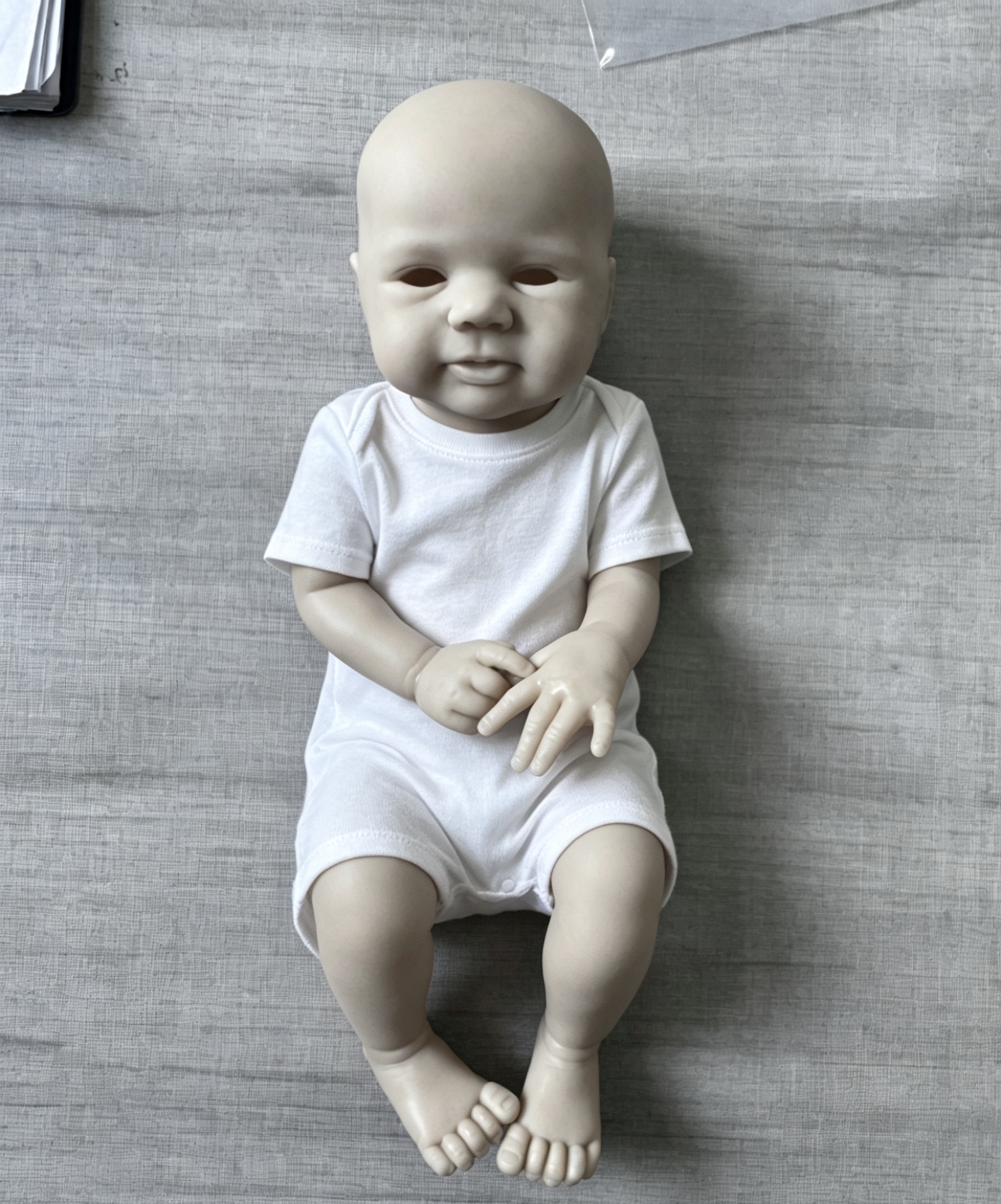 NPK 18 インチ未完成未塗装未組み立てリボーン人形キットフレッシュカラー人形パーツ布ボディ付き DIY アーティスト用おもちゃなし