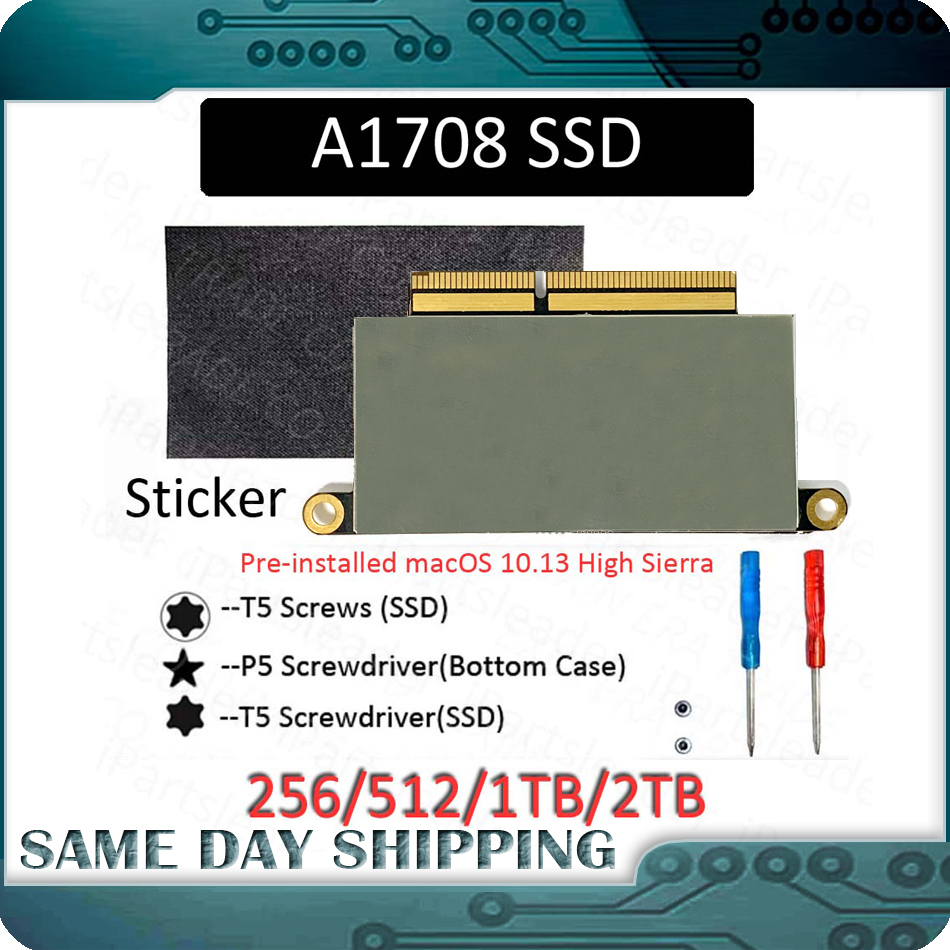 ノートパソコン SSD A1708 1TB 1T 512GB 256GB PCI-E フラッシュ SSD MacBook Pro 13 インチ 2016 2017 ファンクションキーソリッドステートドライブ
