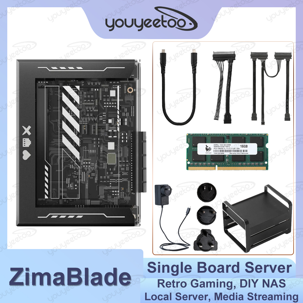 ZimaBlade シングルボードパーソナル NAS ストレージサーバーホームホスト共有クラウドストレージハードディスク CasaOs 16 グラム DDR3L サポート 1080P ビデオ