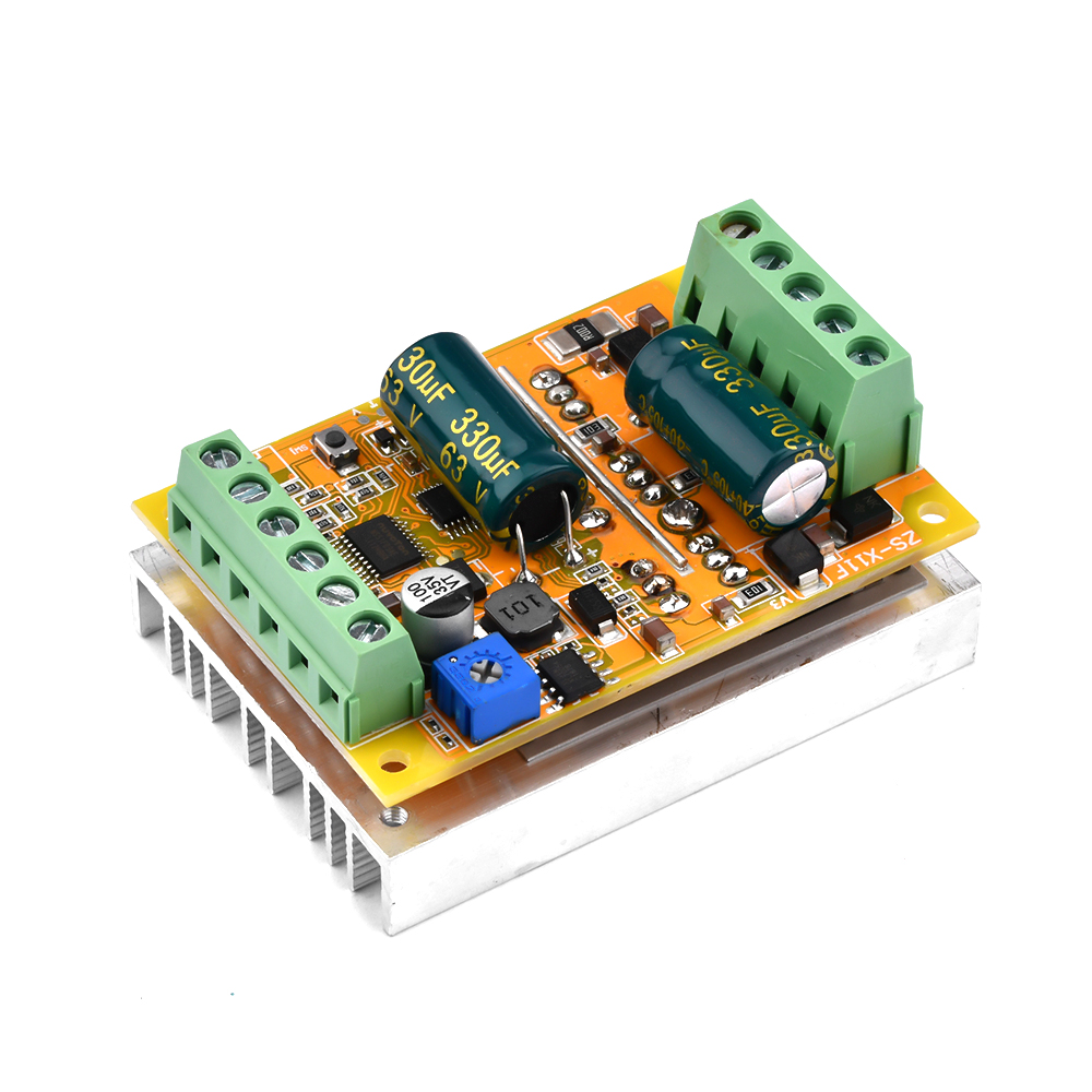 アップグレード BLDC 5-50V 380 ワット三相 DC ブラシレスホールレスモーターコントローラーブラシレスモーター ESC ドライバーボード PLC ZS-X11F V3