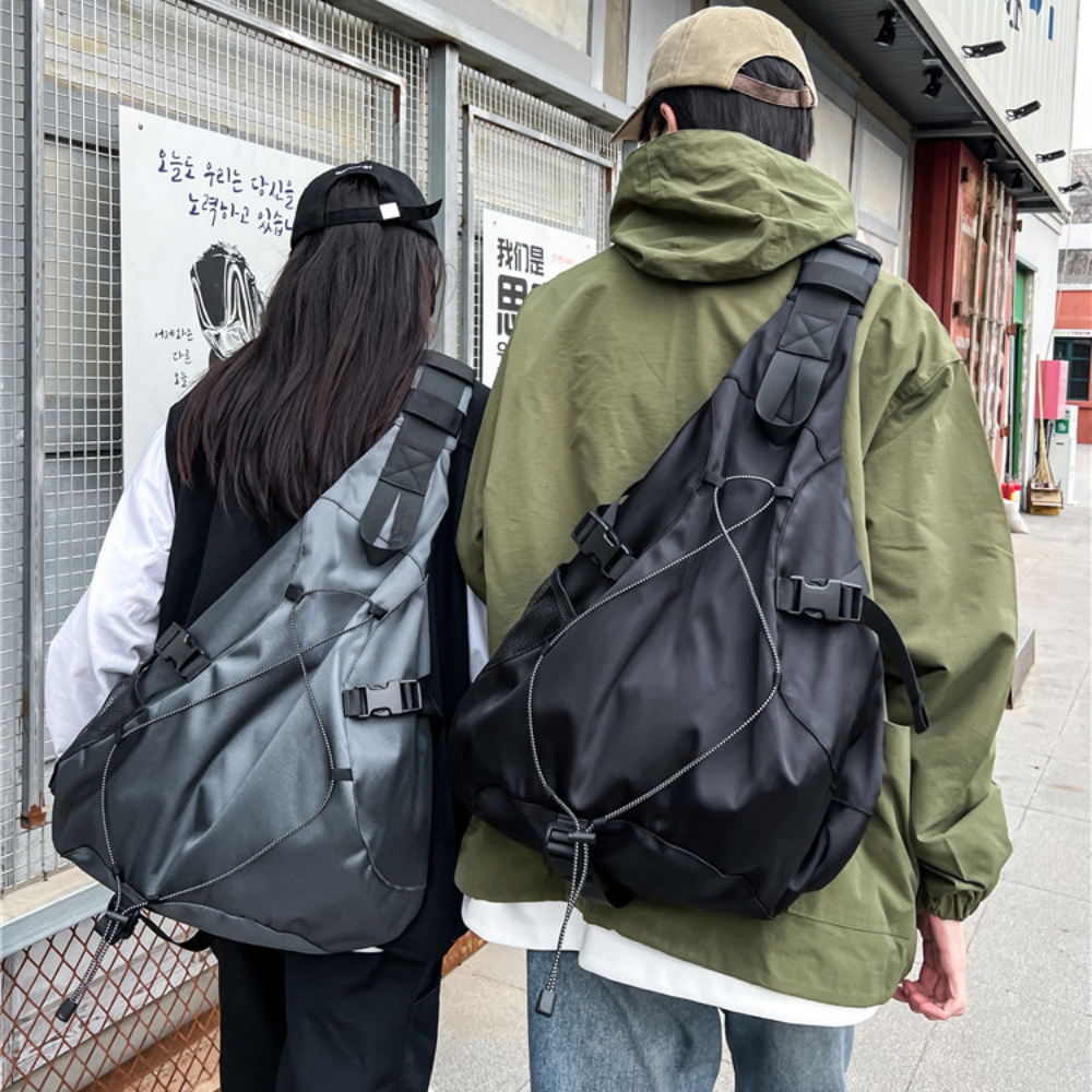 大容量旅行クロスボディバッグ男性のための高品質ナイロン収納チェストパックヒップホップトレンディショルダーバッグ男性 Сумка 2025