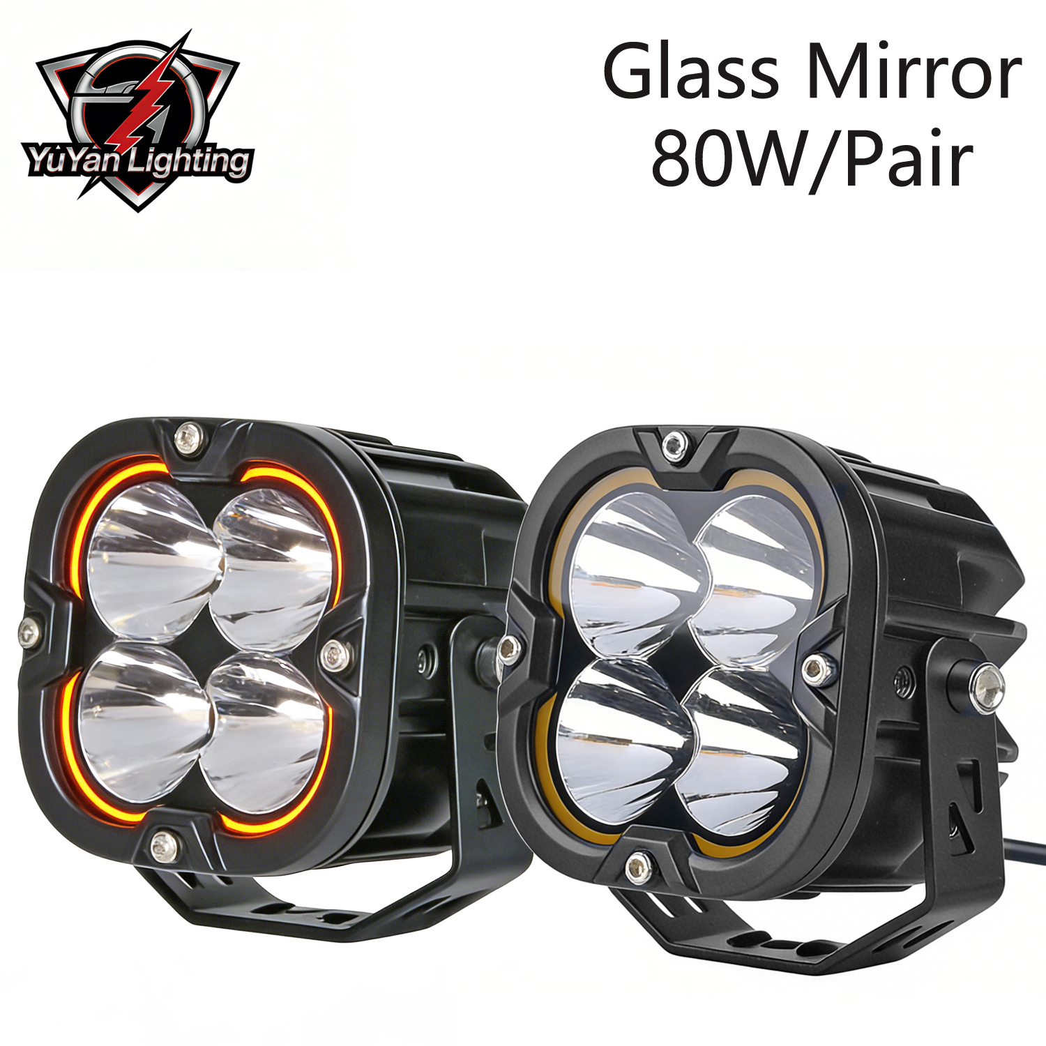 3 Inch LED Work Light Pods Yellow DRL Spot Fog Lights for Offroad 4x4 Trucks Motorcycle ATV Boat 12V 24V