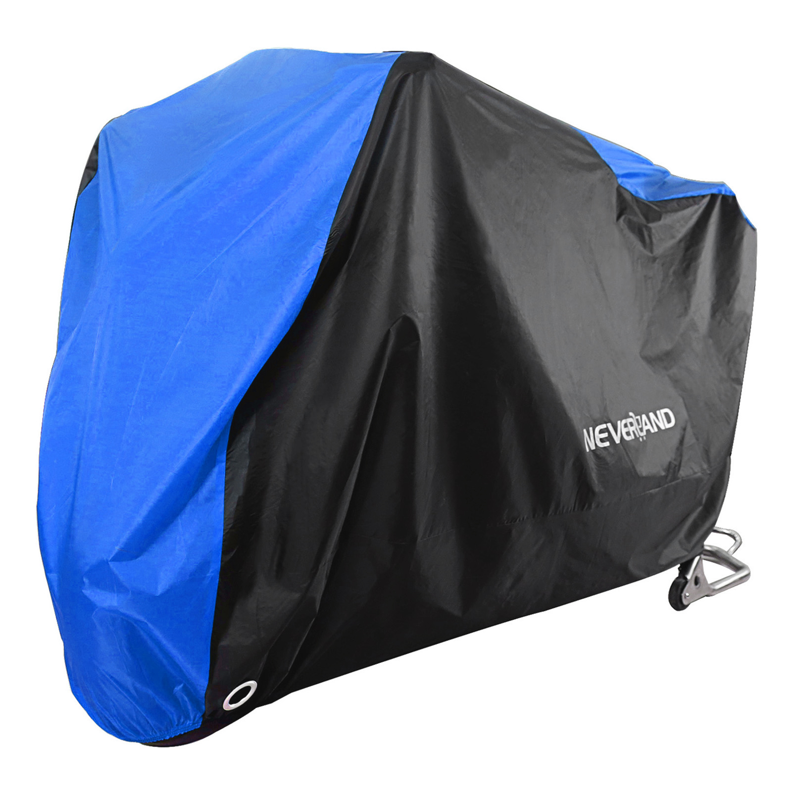 ブラックブルーデザイン防水オートバイカバーモーターダスト雨雪 UV プロテクターカバー屋内屋外 M L XL XXL XXXL D25