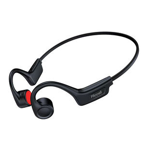 Miccell 耳骨伝導型イヤホン、Bluetooth 5.3、USB-C充電機能付き。スポーツや旅行に最適です。