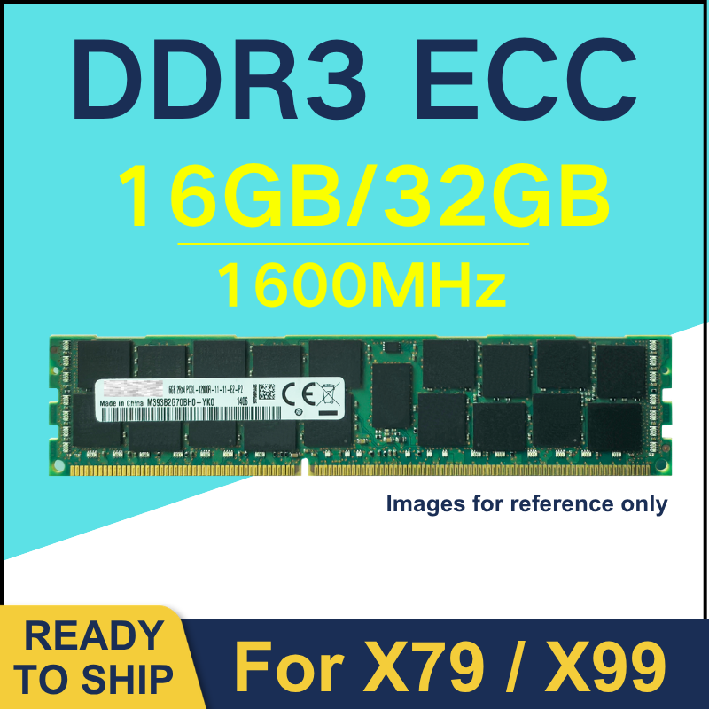 DDR3 16GB/32GB 1600MHz ECC デスクトップ RDIMM/LRDIMM X79/X99 サーバーマザーボード用メモリ