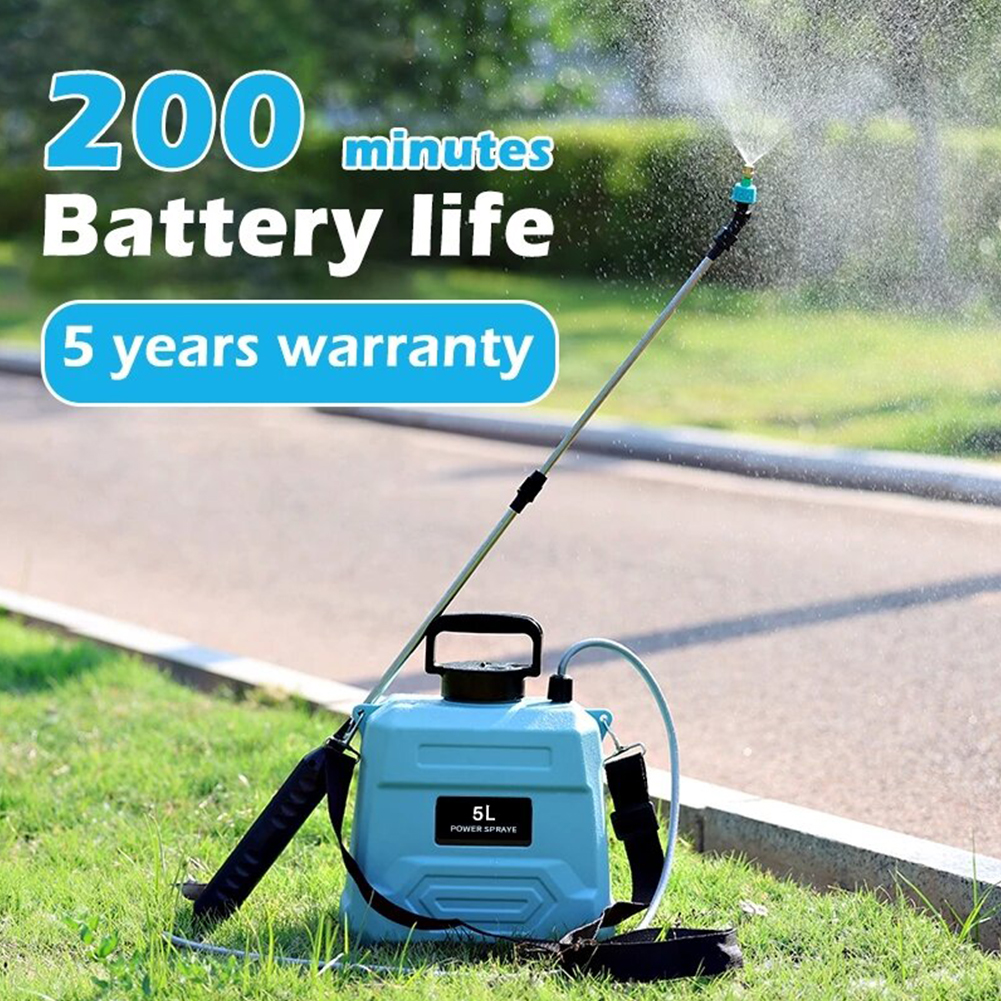 5L ショルダー農薬電動噴霧器プラントミスター自動庭水噴霧器ボトル USB 充電式農業噴霧器