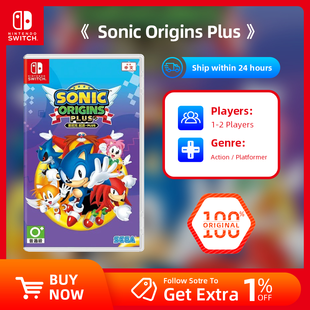 Nintendo Switch ゲーム セール - Sonic Origins Plus - Nintendo Switch OLED Lite 用ゲーム カートリッジ物理カード
