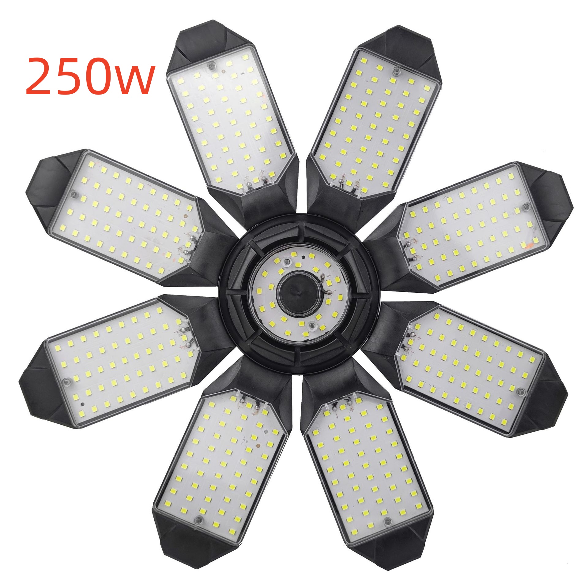 折りたたみガレージ照明 80 ワット 100 ワット 200 ワット 250 ワット LED ライト B22 E26 E27 E39 E40 天井ランプ LED 高ベイライト UFO 変形可能な電球