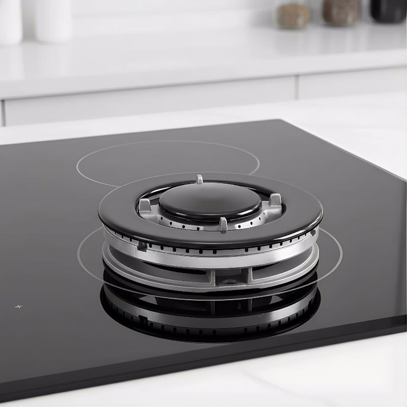 2 個ガスストーブバーナー蓋調理器具帽子キットアップグレードされたオーブンガスコンロバーナー炎キャップほとんどのガスストーブバーナーに適合熱分布
