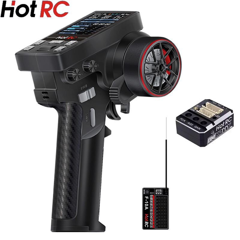 ホット RC CT-10B 10 チャンネルカラースクリーンリモコン 2.4 グラムラジオ送信機クライミングドリフト車両 RC モデルカーボートタンク