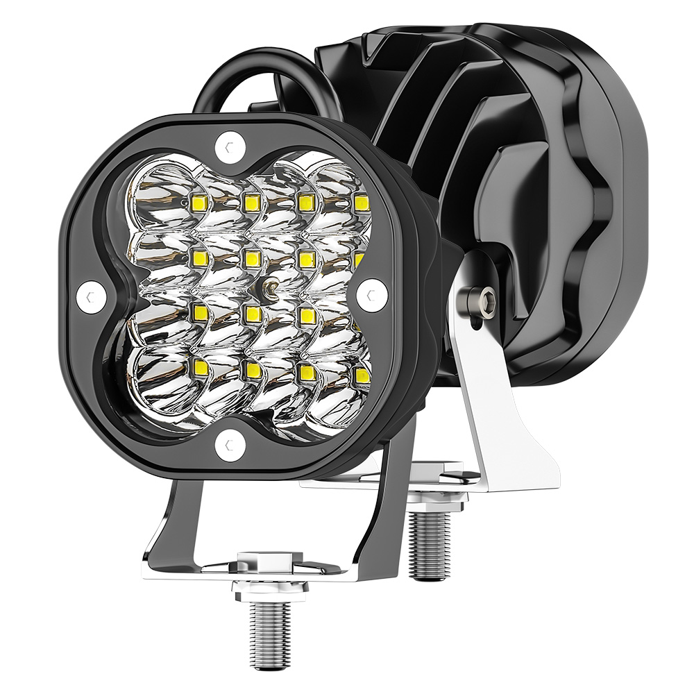 1x 3インチ LED スポットワークライト バースポットライト オフロードドライビングスポットフラッドフォグランプ トラック ボート SUV 12V 24V ヘッドライト ATV用 ホワイト
