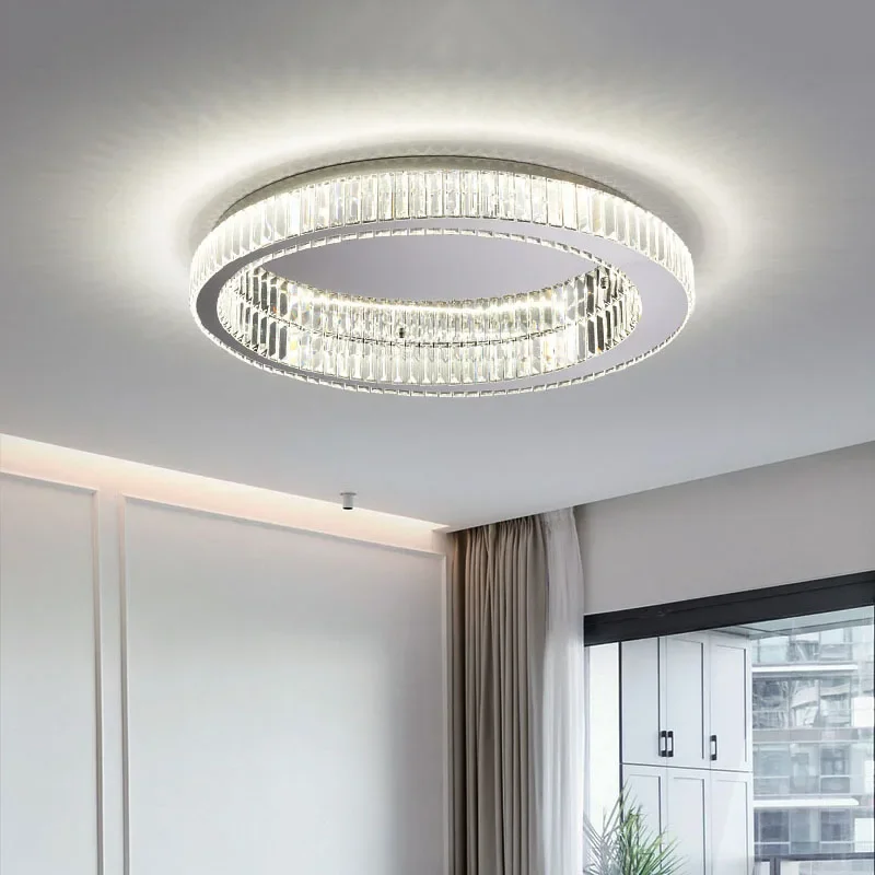 クリスタルシーリングライト LED ランプイタリアの高級寝室ライトルームライトモダンなミニマリストレストラン照明