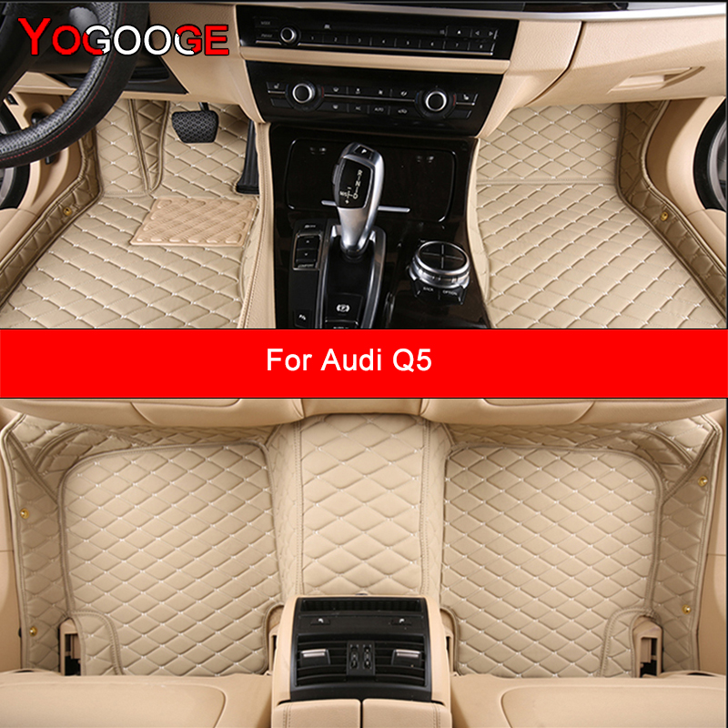 YOGOOGE カスタム車のフロアマットアウディ Q5 自動車カーペット Foot Coche Accessorie