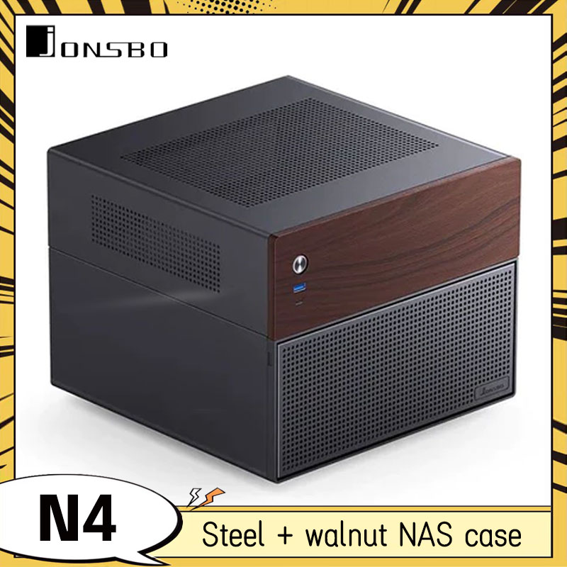 JONSBO N4 MINI NAS ケースホームオフィスエンターテイメントゲームコンピュータサーバー ITX ホスト MATX バージョン/SFX 電源コンピュータケース