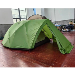3人用アウトドアハイキング用品：軽量ナイロン製、防水性と耐久性に優れた3人用キャンプ・ハイキングテント
