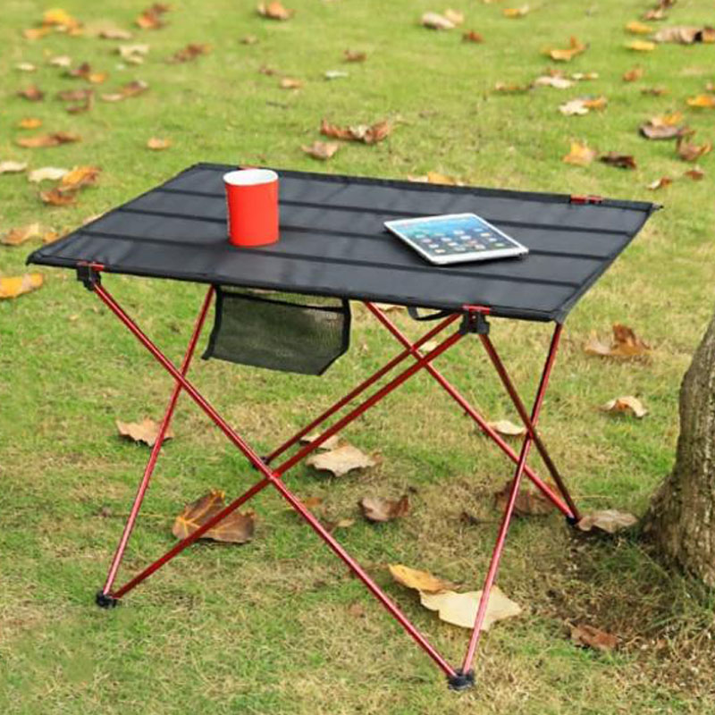 屋外キャンプテーブルポータブル折りたたみデスクコンピュータベッド超軽量アルミハイキング登山釣りピクニック折りたたみテーブル