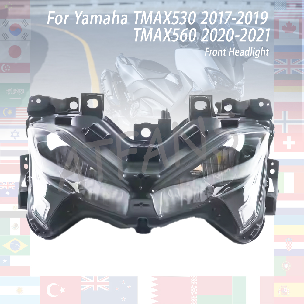 ヤマハ TMAX530 TMAX560 2017-2021/T-MAX 530 DX XS 2017-2019/T-MAX 560 2020 オートバイフロントヘッドライトヘッドランプアセンブリ