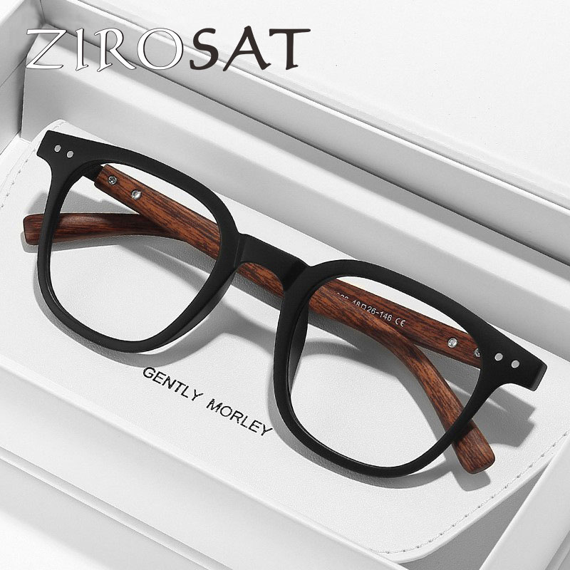 ZIROSAT 83026 新しい非磁性 tr90 近視メガネレトロスクエア光学処方眼鏡フレーム男性または女性