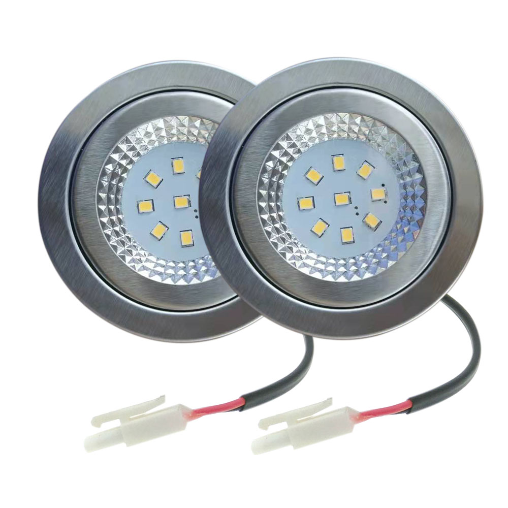 2ピース 15W ハロゲン相当 1.5W レンジフード電球 LED 12V 220V クローゼットキャビネット下電球 埋め込み型ダウンライト クリアガラス